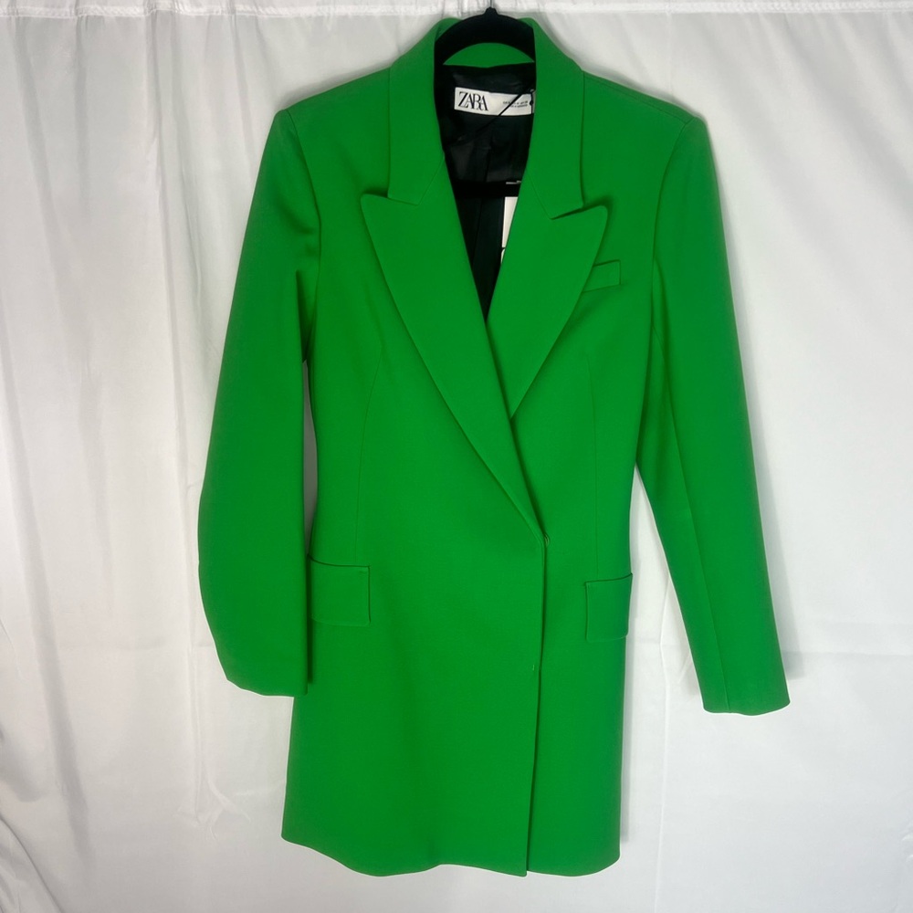 Zara Vibrant Green Blazer